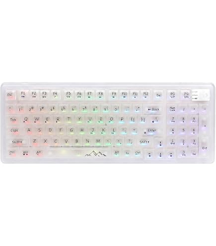 Amazon | CoolKiller CK68 透明ホットスワップキーボード OLED